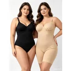Body Modelador Sem Costura Alta Elasticidade Com Bojo Aberto Entrepernas Levanta Bumbum Confortável