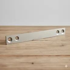 Chapa Metálica de Reforço 500mm – Aço 3/4 com 4 Furos