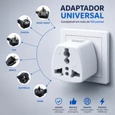 Adaptador Tomada Universal Padrão Europeu Uk Para Brasil