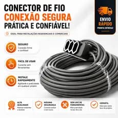 Extensão Elétrica 20m Cabo Pp Reforçada Obra Profissional 10/20a Longo alcance Multiuso flexível