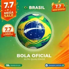 Bola do Brasil Dualt - Bola de Futebol Campo Oficial - Copa do Brasil 2026 - Alta Qualidade Premium!