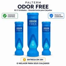 Kit 3 Unidades Desodorante Masculino Palterm Anti Odor para Calçados Elimina Cheiro Produto Original