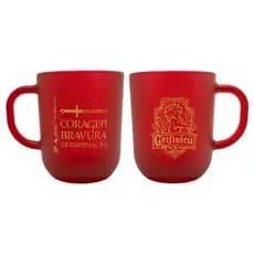CANECA DE VIDRO PRIME HARRY POTTER CASAS 300 ML COM CAIXA - GRIFINORI