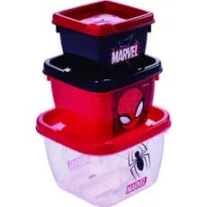 Kit Potes Conect Decorado CJ 3 POTES HOMEM ARANHA