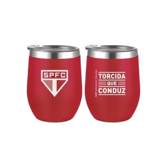 COPO TERMICO INOX COM TAMPA 360 ML SAO PAULO
