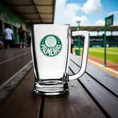 Caneca Chop Cerveja Taberna 340 ml Palmeiras com caixa - Produto licenciado
