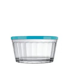 Tigela vidro americano redondo com tampa color 600 ML - Nadir
