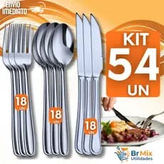 Conjunto Garfo Faca Colher Cozinha Restaurante Talheres Talher inox