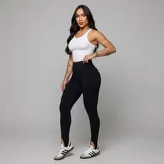 Legging Feminina Flanelada Cintura Alta Com Pézinho Suplex Inverno P M G GG Peluciada