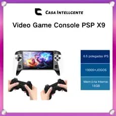 Video Game Console Portátil 16GB 10000 Jogos Retrô 6.5 Polegadas Display de Alta Definição