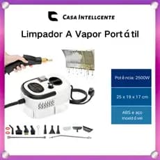 Limpador A Vapor Portátil De 2500 W Máquina Limpeza Pressurizada Alta Temperatura Com Cabeças Escova E Luvas Pa Esterili