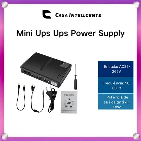 Mini Ups Ups Power Supply for Poe Lan Router and Modem Portable Emergency Power Supply
