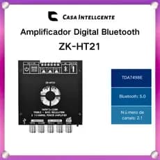 Zk-HT21 Amplificador Digital Bluetooth 2.1 Canais Placa Amplificadora De Potência Bluetooth TDA7498E 160Wx2 + 220W