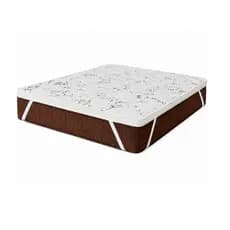 Pillow Top Ory Protetor De Colchão Espuma D33 Tecido Jacquard Lateral Suede Com Elástico Resistente