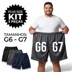 Kit 3 ou 1 Peça  Bermuda Masculina  Plus Size Masculina G6 e G7