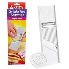 Ralador Cortador E Fatiador Multiuso Legumes Queijos E Frutas Dupla Face Keita Multiuso 24Cm