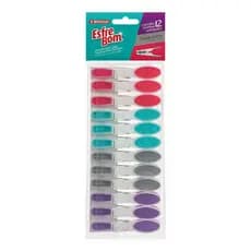 Prendedor Para Roupa Emborrachado 12und- Esfrebom - Bettanin Cor Colorido