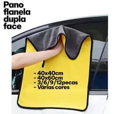40x40cm 40x60cm Pano de Microfibra Dupla Face Super Absorvente Flanela Sem Marca Automotivo