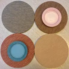 Kit 4/6/8 Pecas Sousplat Decorativo para Mesa Posta – Modelos Modernos e Elegantes