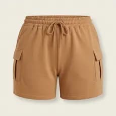Kit Com 3 Short Cargo Plus Size Feminino Com Cordão Ajustável E Excelente Caimento