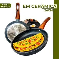Frigideira De Indução Cerâmica Antiaderente 4 mm Reforçada Com Cabo Ergonômico Top