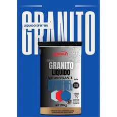 Piso granito liquido CINZA CLARO super efeitos kit 20kg 12m2 RENOVA