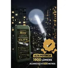 Lanterna profissional elite exercito 7 funções aço liga de titânio 1900 lúmens 600m
