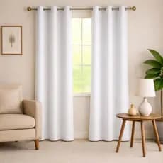 Cortina Sala Oxford 2,80m x 2,50m Completa 2 Partes com 16 Ilhós – Elegante e Moderna