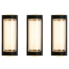 ARANDELA LED LUMINÁRIA DE PAREDE 7W BRANCO QUENTE 3000K PRETO BIVOLT - ILUMINAÇÃO - FONTE DO LED