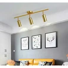 Arandela Luminária Moderna Dourado 2 e 3 bocal Bivolt - Iluminação - Decoração - Fonte do Led
