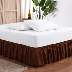 Saia Box para Colchão Cama Solteiro Casal Queen e King em Microfibra com Elástico Ajustável
