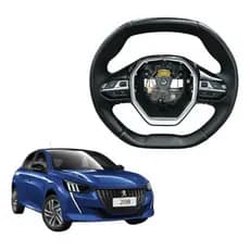 Volante Direcao Peugeot 208 2022 A 2025 C/detalhe Preto
