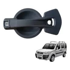Macaneta Porta Traseira Eletrica Fiat Doblo 2008 A 2013 Preto Traseira