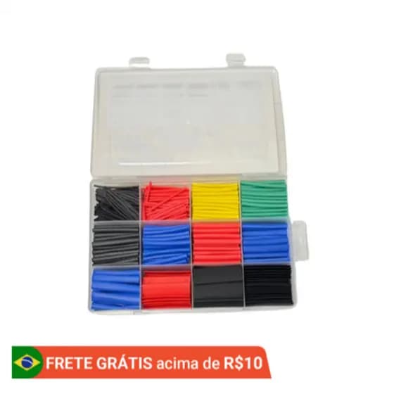 Kit 328/560 Peças Espaguete Isolante Termo Retrátil Colorido Com Estojo-XWG