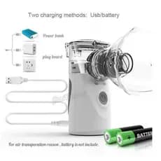 Nebulizador Inalador Ultrassônico Portátil Usb Bivolt Adulto E Infantil
