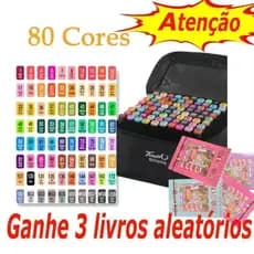 kit Livro de colorir capa + 24/36/48/60/80/100 Cores Caneta Marcadora Com Ponta Dupla/Pintura De Arte/Aquarela-XWG