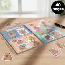 Kit 10/20/25/40 Livro de Colorir Capa dura Holográfica 50 Folhas Coloring Book-XWG