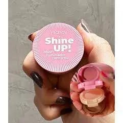 Trio Shine Up Mahav - Blush, Iluminador e Contorno em Um Só Lugar