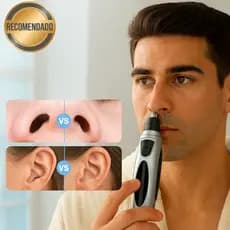 Aparador de Pelos Elétrico Prático 3 em 1 Portátil Nariz Orelha Rosto Unissex