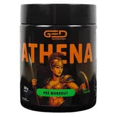 PRÉ-TREINO ATHENA GED NUTRITION 300G Aminoácidos e Cafeína Sabor MAÇÃ VERDE Foco e Desempenho