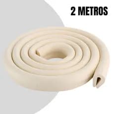 Protetor Quina Mesa Vidro Canto Borda Cantoneira Linear 2mts Buba