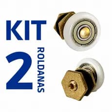 Kit 2 Roldanas para Box e Janelas de Vidro Temperado