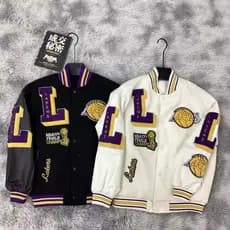 Uniforme de beisebol americano jaqueta masculina primavera outono estilo 2026 Retro solto High-End Lakers primavera topo