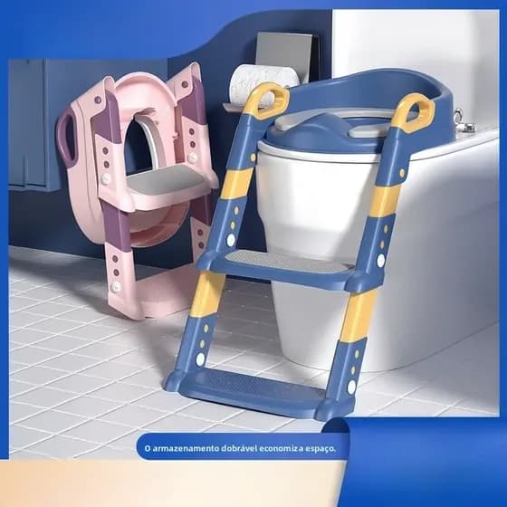 Assento Redutor Com Escada Troninho Infantil Desfralde Bebê