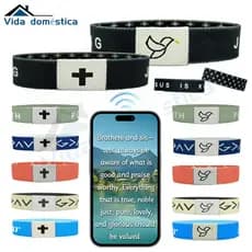 Presentes infantis, presentes de aniversário: pulseira elástica NFC com chip e janela pop-up