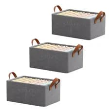 EnvioSP  Kit 2/3/4/6/8 Organizador Multiusos Caixa Resistente Grande Dobrável