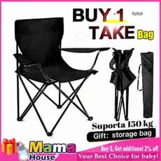 Camping Cadeira Dobravel Portatil Cadeira dobrável para uso ao ar livre com capacidade para 150kg Tecido Oxford imperme
