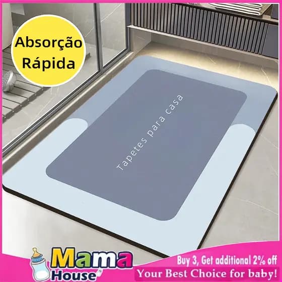 Tapete Absorvente para Banheiro 40x60cm | Tapete Antiderrapante | Altamente Absorvente | Material Macio | Promoção Espec