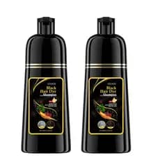 Shampoo Black Hair Escurecedor Gradual para Cabelos Escuros Limpeza Suave Hidratação Brilho