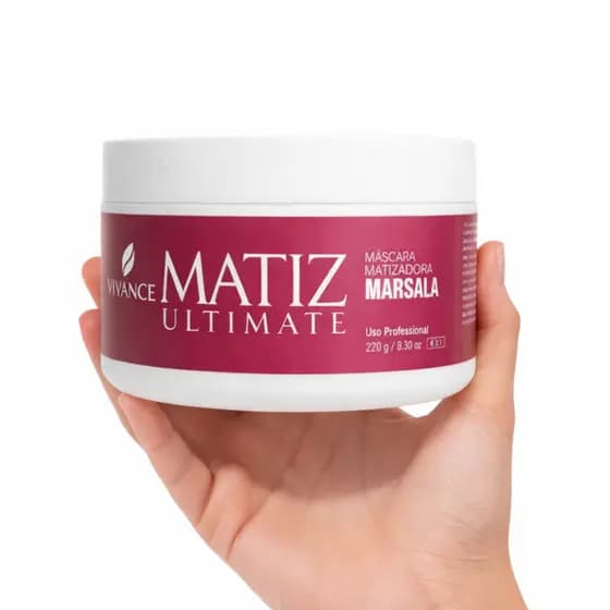 Máscara Tonalizante Marsala 250g Vivance Colored | Matizadora com Hidratação e Nutrição